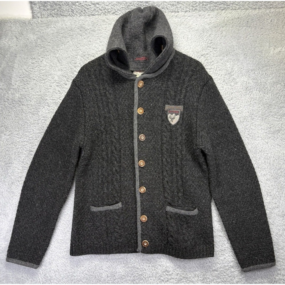 NEW Stockerpoint Mens 52 M Wool Cardigan Jacket Alpine Bavarian Oktoberfest